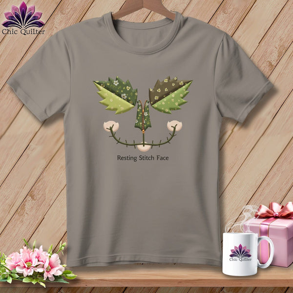 MyDesigns Physical Item S / Sandstone Garden Stitch - Resting Stitch Face ~ Premium Tee