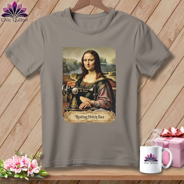 MyDesigns Physical Item S / Sandstone Mona Sewsa - Resting Stitch Face ~ Premium Tee