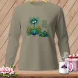 MyDesigns Physical Item S / Sandstone Quilt Hair Don’t Care ~ Lady Plumeadora ~ Long Sleeve Tee
