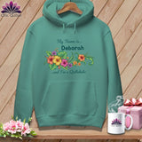 MyDesigns Physical Item S / Seafoam Tropical Paradise Personalized Floral Sweep ~ Premium Hoodie