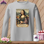 MyDesigns Physical Item S / Sport Grey Mona Sewsa - Resting Stitch Face ~ Long Sleeve T-Shirt