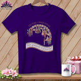 MyDesigns Physical Item S / Team Purple 250 Years of Shared Stitches From Generation to Generation Quilting ~ Relaxed Fit Tee