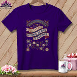 MyDesigns Physical Item S / Team Purple America's Quilters 250 Years of Stars Stories & Stitches Patriotic Quilting ~ Relaxed Fit Tee
