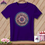 MyDesigns Physical Item S / Team Purple America's Story in Stitches 250 Years Quilter ~ Relaxed Fit Tee