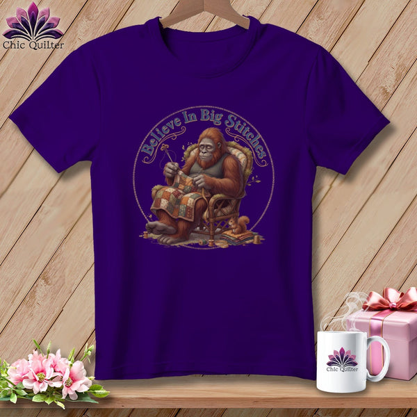 MyDesigns Physical Item S / Team Purple Big Foot Stitcher ~ Relaxed Fit Tee