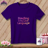 MyDesigns Physical Item S / Team Purple Binding Love Language ~ Relaxed Fit Tee