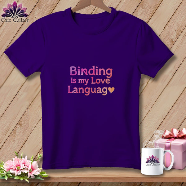 MyDesigns Physical Item S / Team Purple Binding Love Language ~ Relaxed Fit Tee