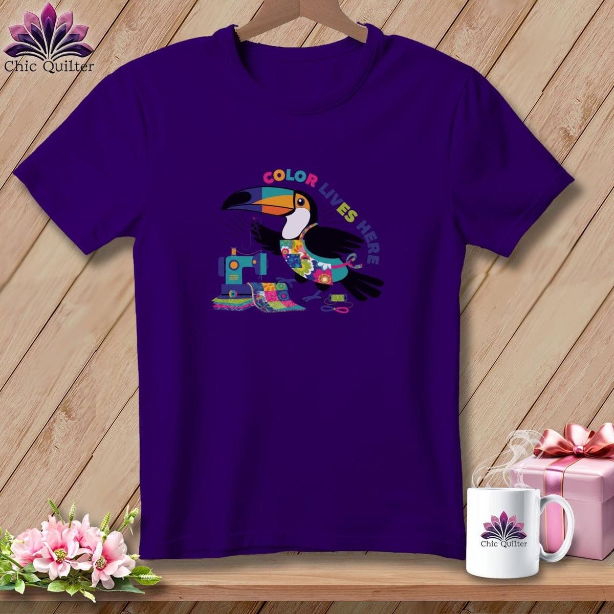 MyDesigns Physical Item S / Team Purple Color Lives Here ~ Relaxed Fit Tee