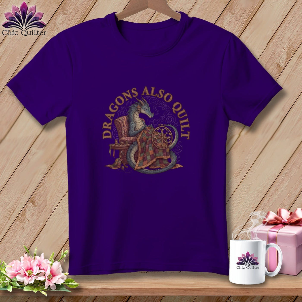 MyDesigns Physical Item S / Team Purple Dragon's Also Quilt ~ Relaxed Fit Tee