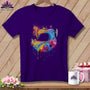 MyDesigns Physical Item S / Team Purple Dripping Stitches ~ Relaxed Fit Tee