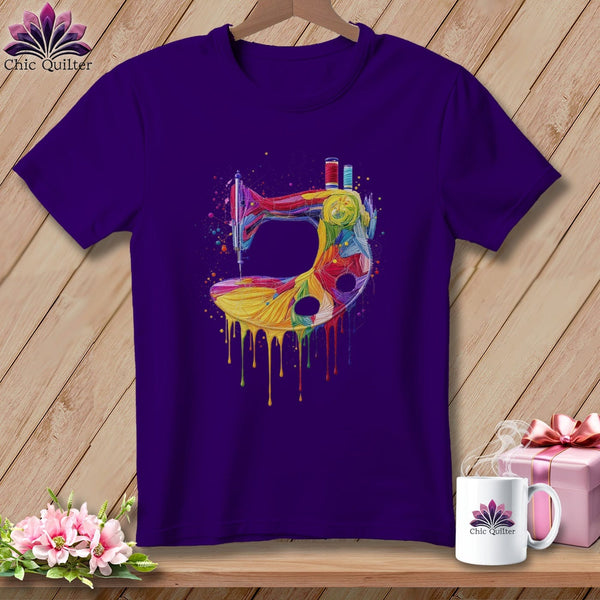 MyDesigns Physical Item S / Team Purple Dripping with Color ~ Relaxed Fit Tee