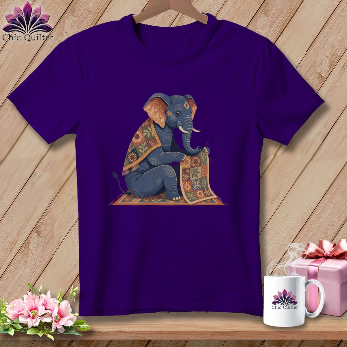 MyDesigns Physical Item S / Team Purple Elephant Emperor Stitcher ~ Relaxed Fit Tee