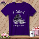 MyDesigns Physical Item S / Team Purple F ~ CAW ~ F ~ I’m Quilting ~ Relaxed Fit Tee