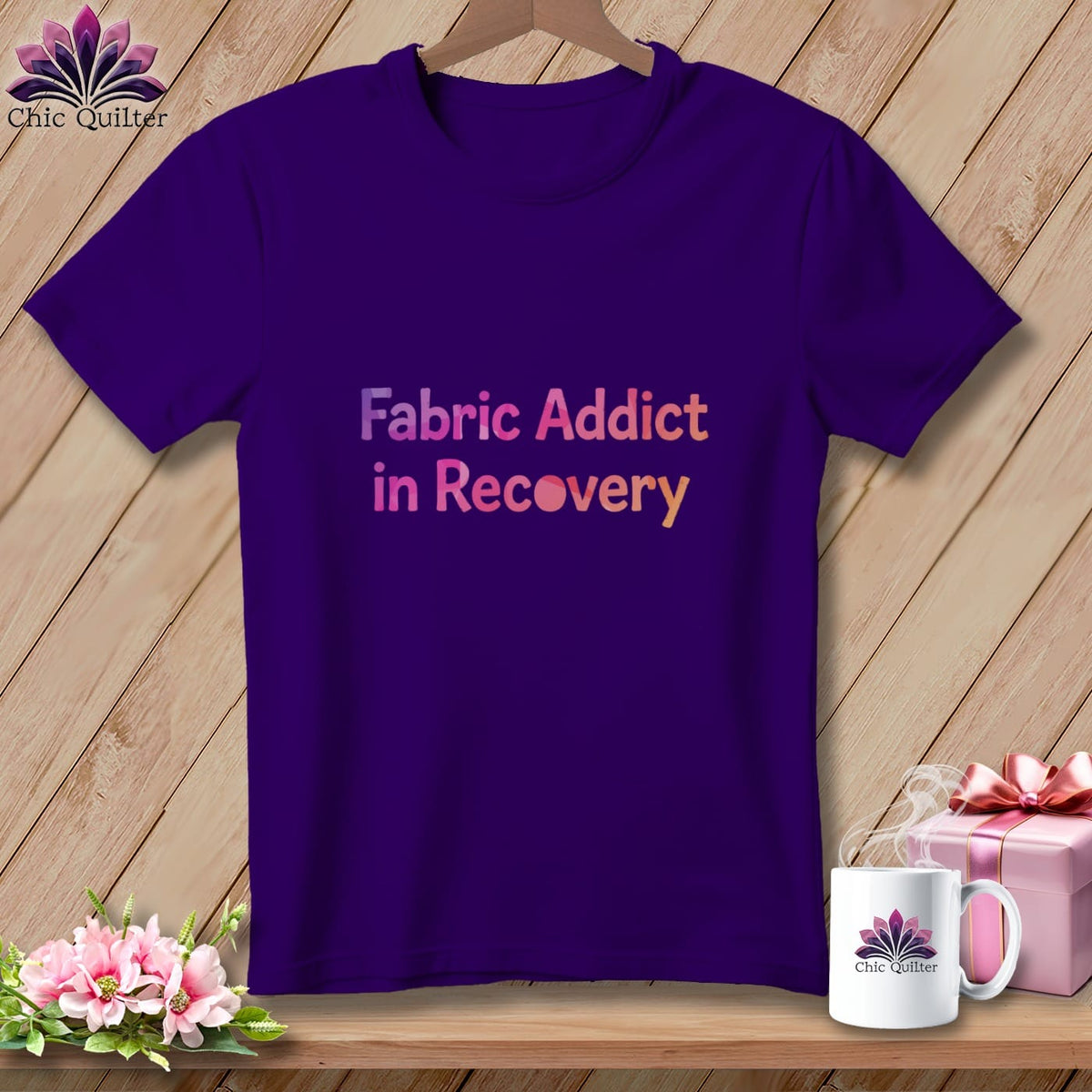 MyDesigns Physical Item S / Team Purple Fabric Addict. In Recovery. ~ Relaxed Fit Tee