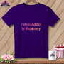 MyDesigns Physical Item S / Team Purple Fabric Addict. In Recovery. ~ Relaxed Fit Tee
