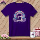 MyDesigns Physical Item S / Team Purple Feathered Stitches ~ Relaxed Fit Tee