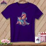 MyDesigns Physical Item S / Team Purple Flippin Around Quilter ~ Relaxed Fit Tee