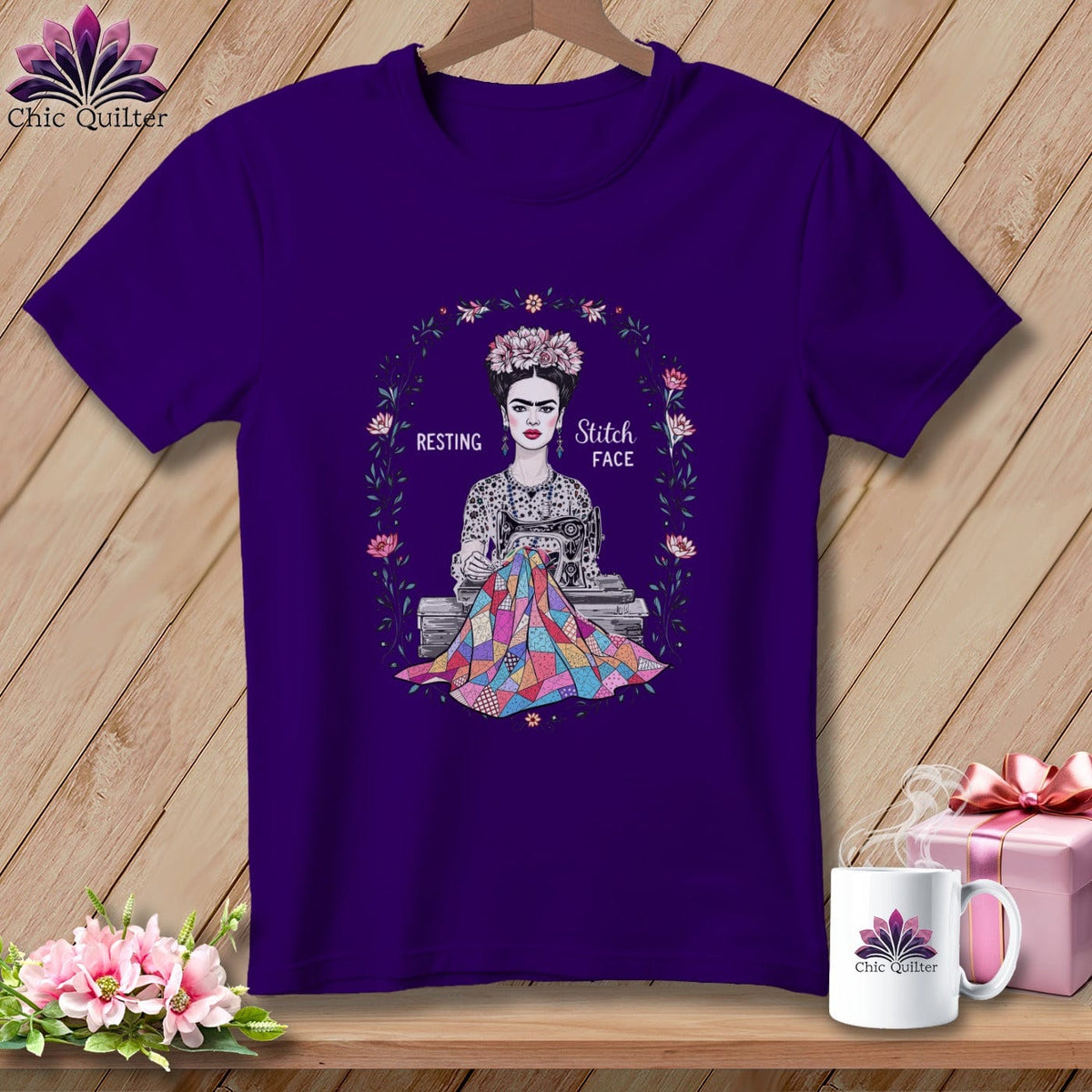 MyDesigns Physical Item S / Team Purple Fray-da Kahio - Resting Stitch Face ~ Relaxed Fit Tee