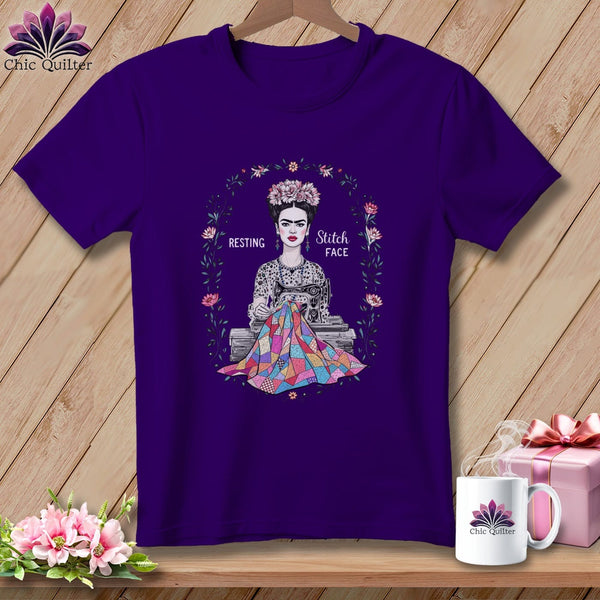 MyDesigns Physical Item S / Team Purple Fray-da Kahio - Resting Stitch Face ~ Relaxed Fit Tee