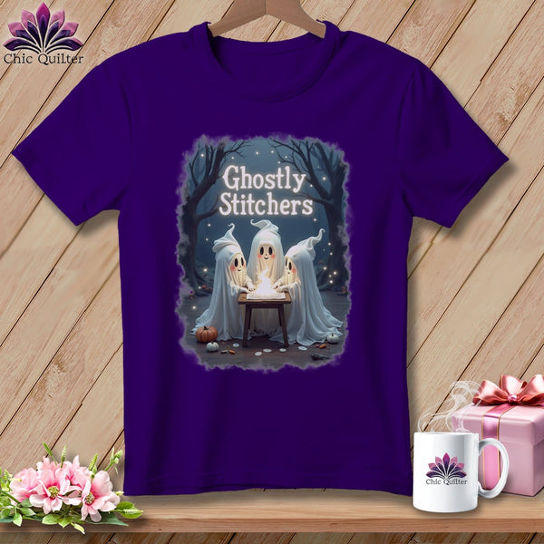 MyDesigns Physical Item S / Team Purple Ghostly Stitches ~ Relaxed Fit Tee