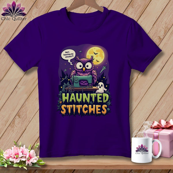 MyDesigns Physical Item S / Team Purple Haunted Stitches ~ Relaxed Fit Tee