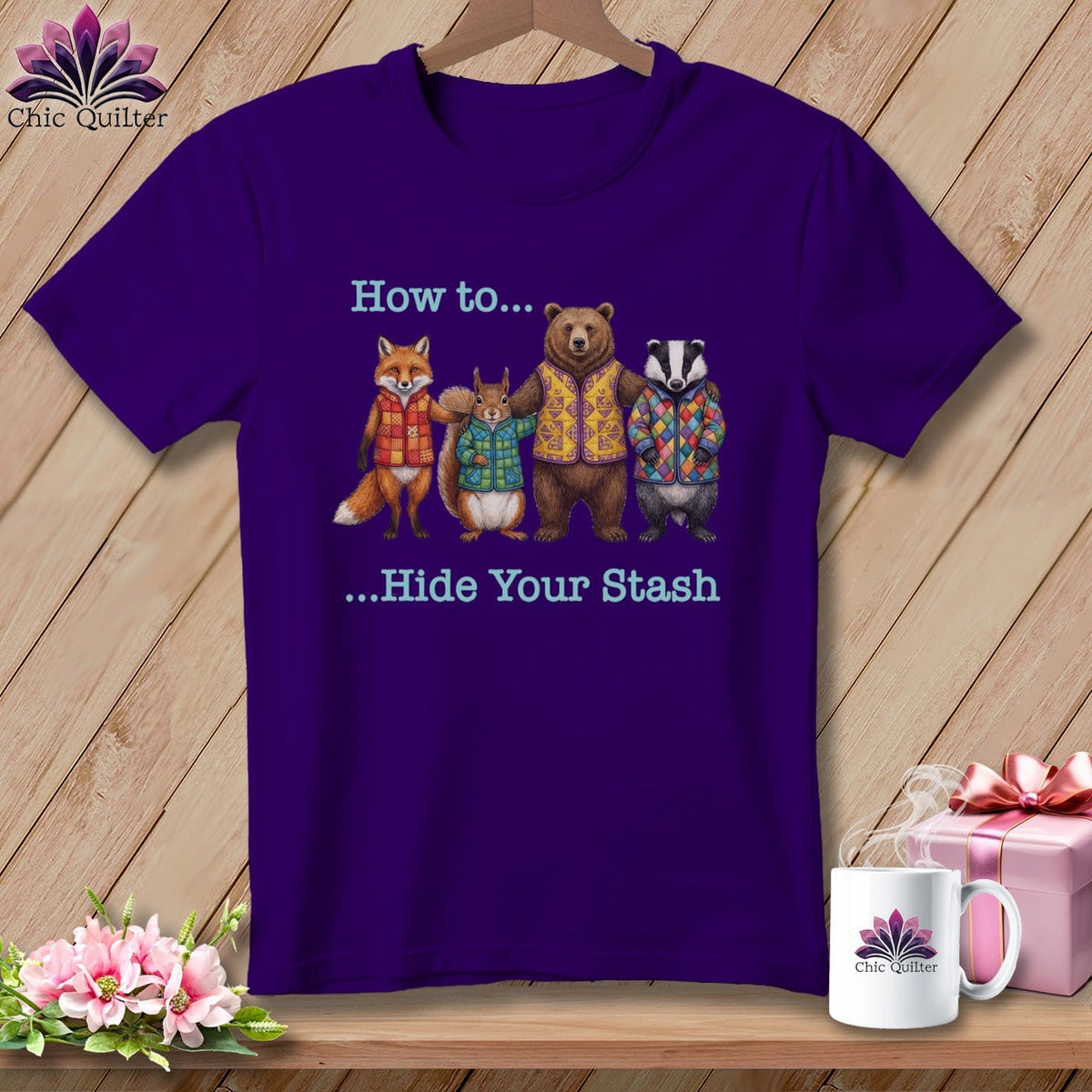 MyDesigns Physical Item S / Team Purple How to… Hide Your Stash ~ Relaxed Fit Tee