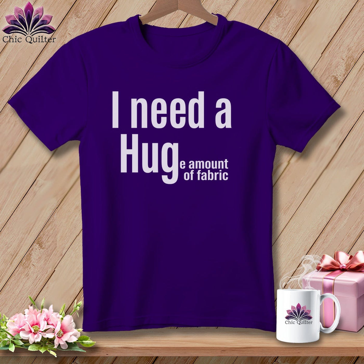 MyDesigns Physical Item S / Team Purple I Need a Hug(e Amount of Fabric) ~ Relaxed Fit Tee