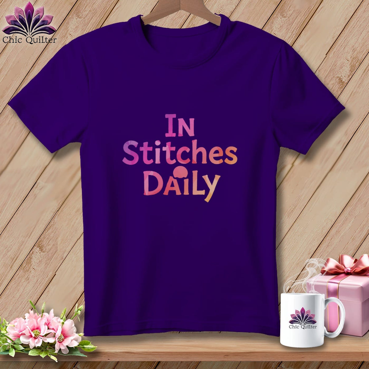 MyDesigns Physical Item S / Team Purple In Stitches Daily Reality ~ Relaxed Fit Tee