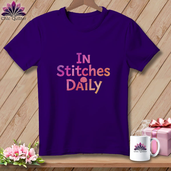 MyDesigns Physical Item S / Team Purple In Stitches Daily Reality ~ Relaxed Fit Tee