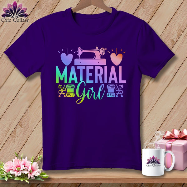 MyDesigns Physical Item S / Team Purple Material Girl ~ Relaxed Fit Tee