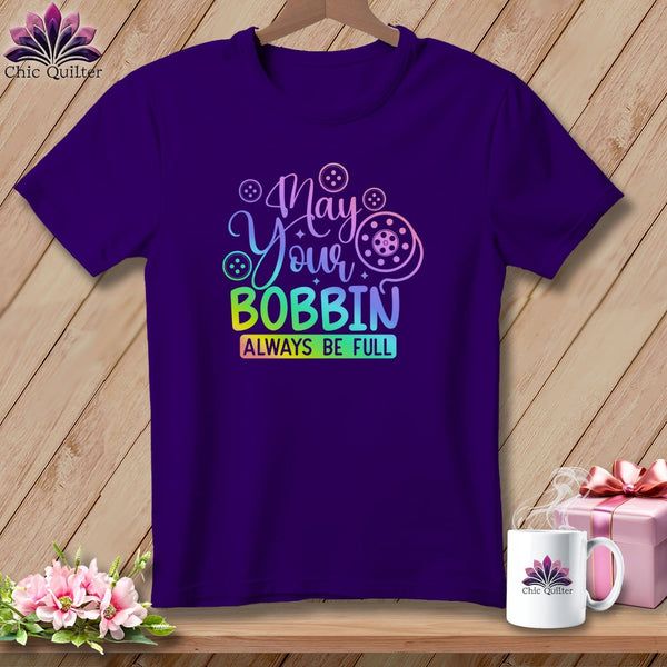 MyDesigns Physical Item S / Team Purple May Your Bobbin Always Be Full ~ Relaxed Fit Tee