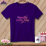 MyDesigns Physical Item S / Team Purple Needle Little Help ~ Relaxed Fit Tee