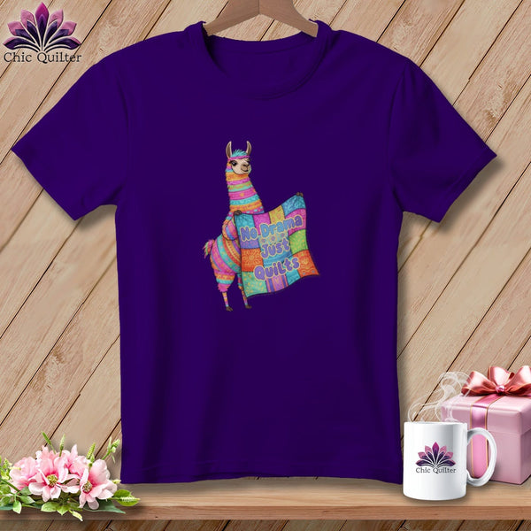 MyDesigns Physical Item S / Team Purple No Drama Just Quilt ~ Relaxed Fit Tee
