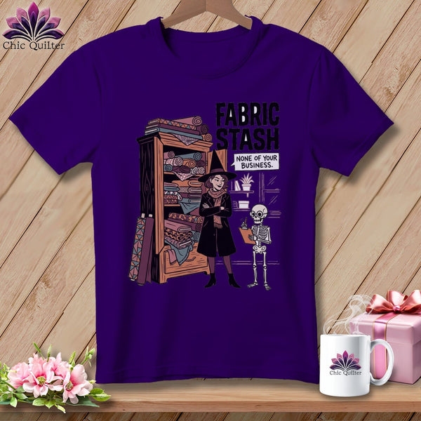 MyDesigns Physical Item S / Team Purple None Of Your Business. ~ Relaxed Fit Tee