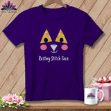 MyDesigns Physical Item S / Team Purple Patchwork Face - Resting Stitch Face ~ Relaxed Fit Tee