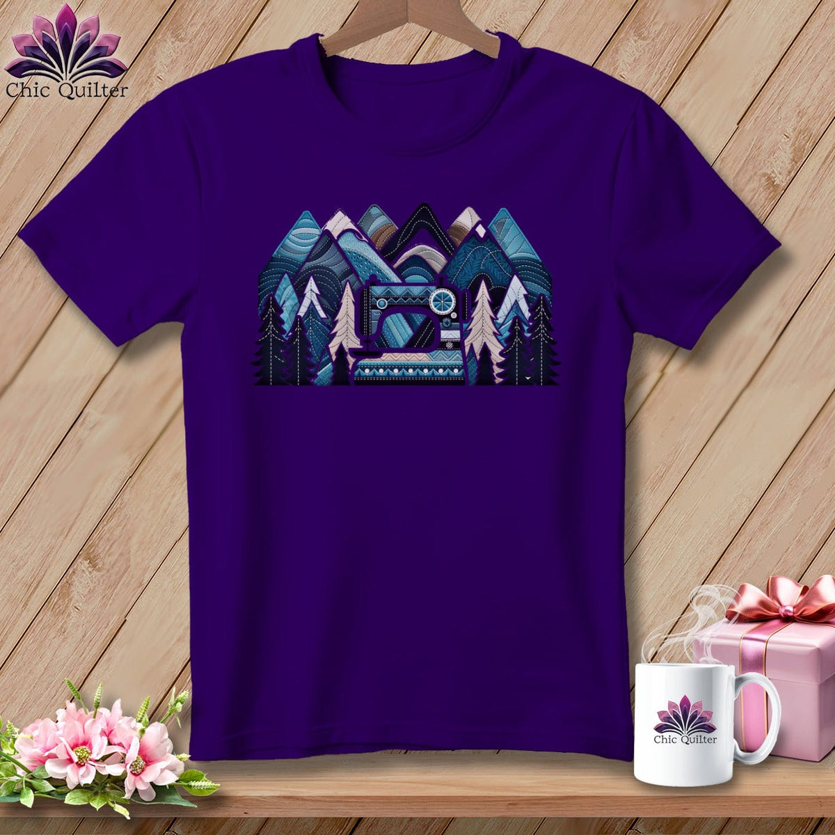 MyDesigns Physical Item S / Team Purple Patchwork Mountain Dreams ~ Relaxed Fit Tee