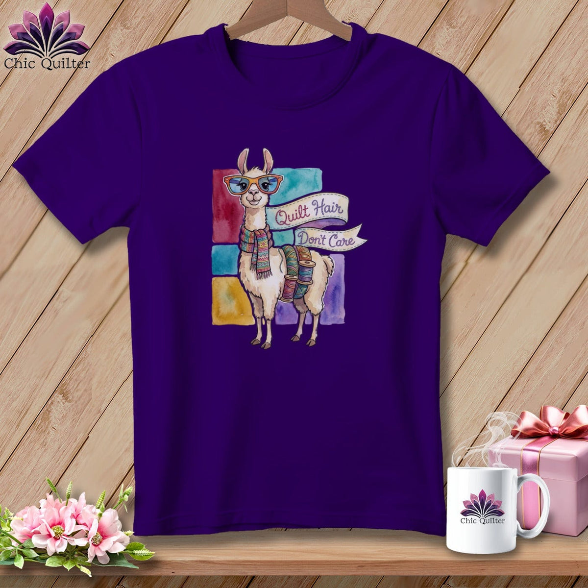 MyDesigns Physical Item S / Team Purple Patchwork Royalty ~ Relaxed Fit Tee