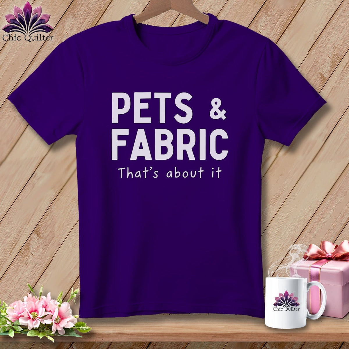 MyDesigns Physical Item S / Team Purple Pets & Fabric ~ That’s About It ~ Relaxed Fit Tee