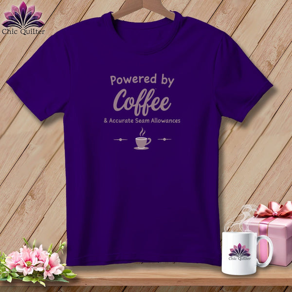 MyDesigns Physical Item S / Team Purple Powered by Coffee ~ Relaxed Fit Tee