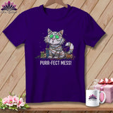 MyDesigns Physical Item S / Team Purple Purr ~ fect Mess! ~ Relaxed Fit Tee