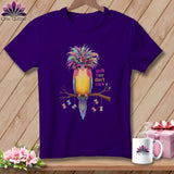 MyDesigns Physical Item S / Team Purple Quilt Hair Don’t Care ~ Curlene Spoolworth ~ Relaxed Fit Tee