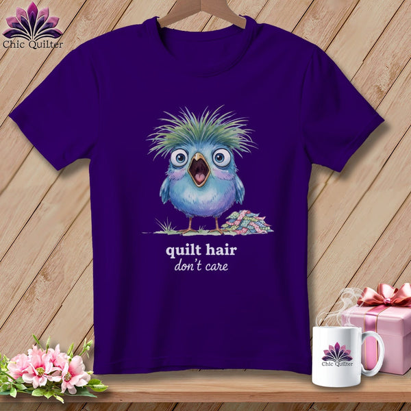 MyDesigns Physical Item S / Team Purple Quilt Hair Don’t Care ~ Frizzle Mae ~ Relaxed Fit Tee