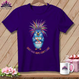 MyDesigns Physical Item S / Team Purple Quilt Hair Don’t Care ~ Ruckus Jay ~ Relaxed Fit Tee