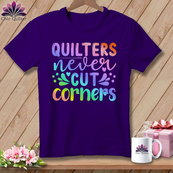 MyDesigns Physical Item S / Team Purple Quilters Never Cut Corners ~ Relaxed Fit Tee