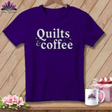 MyDesigns Physical Item S / Team Purple Quilts & Coffee ~ Relaxed Fit Tee