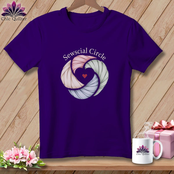 MyDesigns Physical Item S / Team Purple Sewcial Circle ~ Relaxed Fit Tee