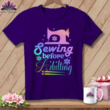 MyDesigns Physical Item S / Team Purple Sewing Before Adulting ~ Relaxed Fit Tee