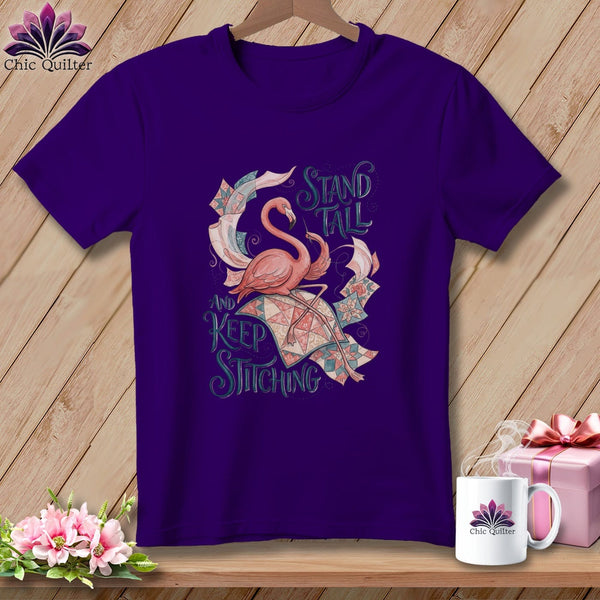 MyDesigns Physical Item S / Team Purple Stand Tall And Quilt ~ Relaxed Fit Tee