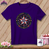 MyDesigns Physical Item S / Team Purple Stars Stripes and Stitches 250 Years Strong Quilter ~ Relaxed Fit Tee