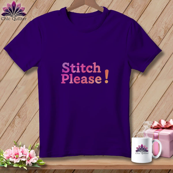 MyDesigns Physical Item S / Team Purple Stitch Please! ~ Relaxed Fit Tee